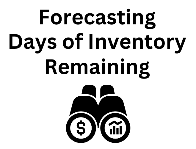 Amazon Seller’s Days of Inventory Remaining Forecast